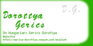 dorottya gerics business card